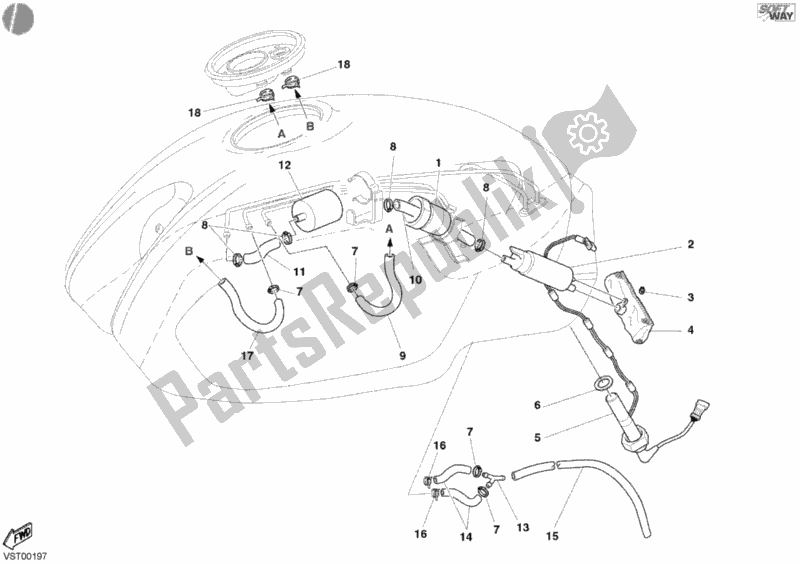 Tutte le parti per il Pompa Di Benzina del Ducati Monster S4 Fogarty 916 2002